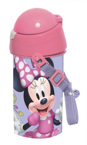 Disney Minnie Smiles műanyag szívószálas kulacs akasztóval 500 ml