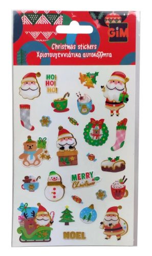 Karácsonyi Ho Ho Ho Epoxy matrica