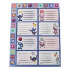 Disney Lilo és Stitch, A csillagkutya Aliens füzetcímke matricával 16 db-os