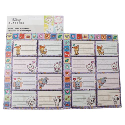 Disney Classics Babies füzetcímke matricával 16 db-os