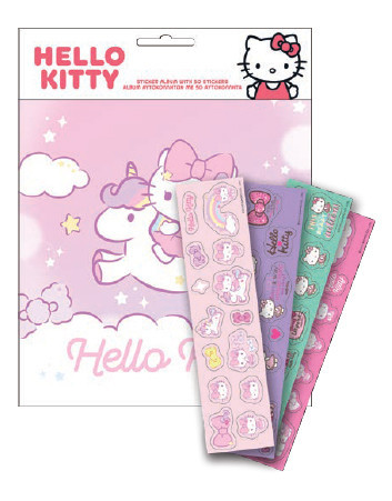 Hello Kitty Unicorn matricás album 50 db matricával