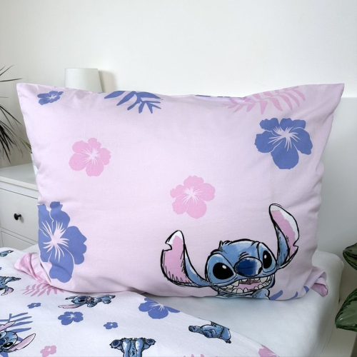 Disney Lilo és Stitch, A csillagkutya Pink ágyneműhuzat 140×200cm, 70×90 cm