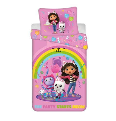 Gabi babaháza Rainbow Party ágyneműhuzat 140×200cm, 70×90 cm microfibre