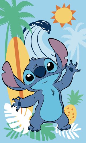 Disney Lilo és Stitch, a csillagkutya Ananas kéztörlő, arctörlő, törölköző 30x50cm