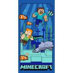   Minecraft Underwater fürdőlepedő, strand törölköző 70x140cm (Fast Dry)