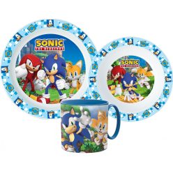   Sonic a sündisznó Adventure étkészlet, micro műanyag szett bögrével 265 ml