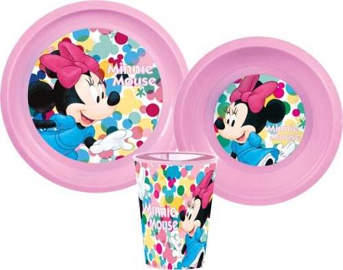 Disney Minnie Feel Good étkészlet, műanyag szett