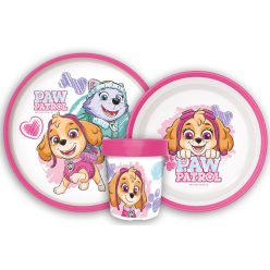   Mancs Őrjárat Sketch csúszásmentes étkészlet, micro műanyag szett