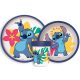 Disney Lilo és Stitch, A csillagkutya Palm csúszásmentes étkészlet, micro műanyag szett