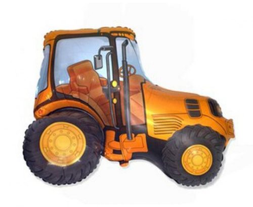Traktor Orange fólia lufi 36 cm (WP)