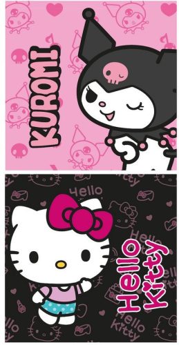 Hello Kitty Magic Duo fürdőlepedő, strand törölköző 70x140 cm (Fast Dry)