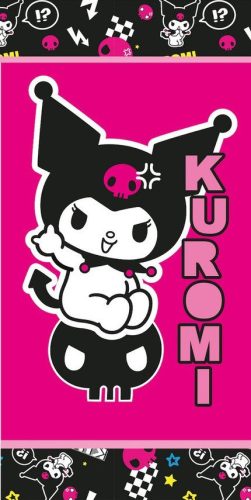 Hello Kitty Kuromi Rebel fürdőlepedő, strand törölköző 70x140 cm (Fast Dry)