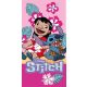 Disney Lilo és Stitch, A csillagkutya Ukulele Time fürdőlepedő, strand törölköző 70x140 cm (Fast Dry)