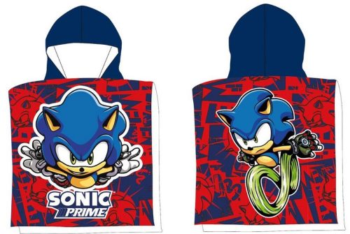 Sonic a sündisznó Velocity Mode strand törölköző poncsó 50x100 cm (Fast Dry)