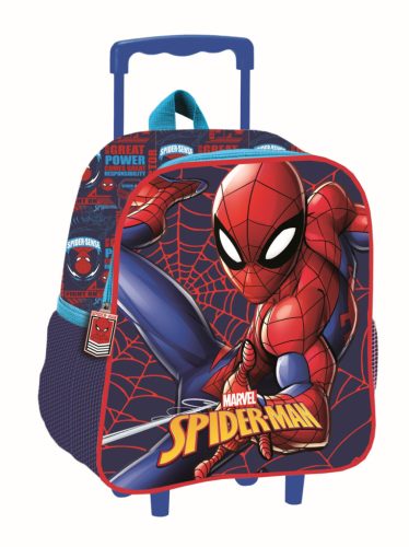 Pókember Great Power gurulós ovis 3D hátizsák, táska 32 cm