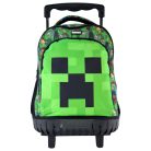 Minecraft Face prémium gurulós iskolatáska, táska 44 cm
