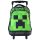 Minecraft Face prémium gurulós iskolatáska, táska 44 cm