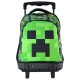 Minecraft Face prémium gurulós iskolatáska, táska 44 cm