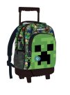 Minecraft Face prémium gurulós iskolatáska, táska 44 cm
