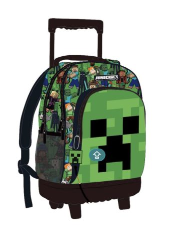 Minecraft Face prémium gurulós iskolatáska, táska 44 cm