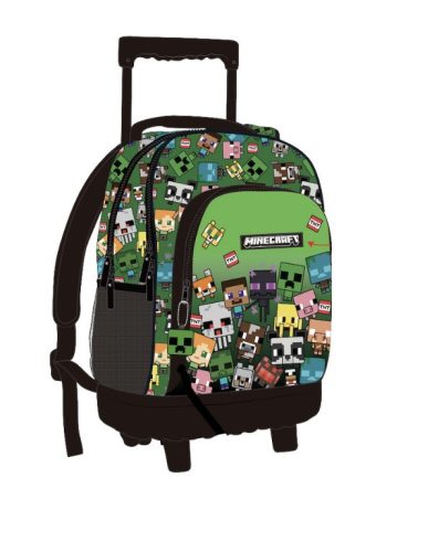 Minecraft Characters prémium gurulós iskolatáska, táska 44 cm