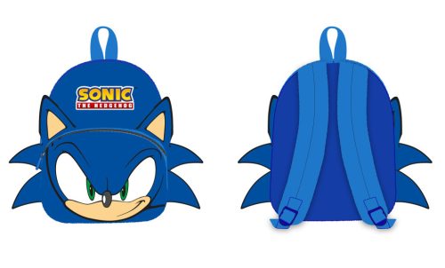 Sonic a sündisznó Blur 3D plüss hátizsák, táska 30 cm