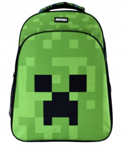 Minecraft Green Face iskolatáska, táska 40 cm