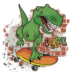 Dinoszaurusz Crazy szalvéta 20 db-os 33x33 cm