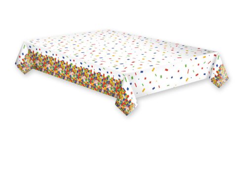 Happy Birthday Building Blocks papír asztalterítő 120x180 cm