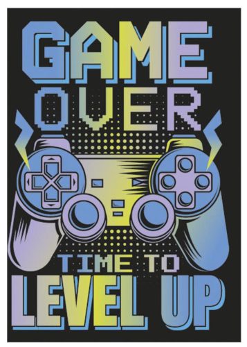 Gamer Level Up A/4 gumis mappa