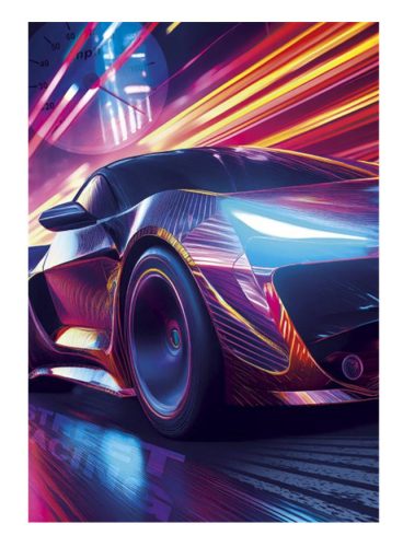 Autó Street Racing A/4 gumis mappa