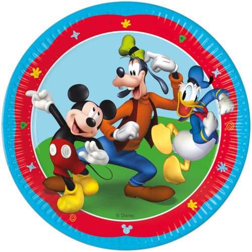 Disney Mickey Rock the House papírtányér 8 db-os 23 cm FSC