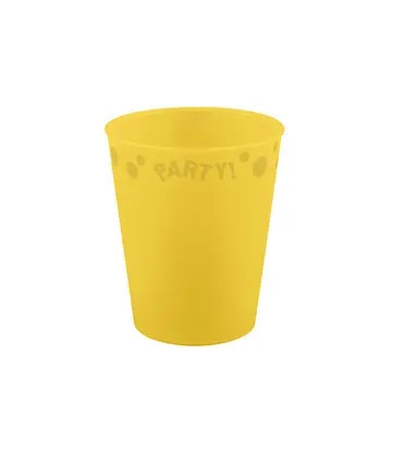 Sárga Yellow micro prémium műanyag pohár 250 ml