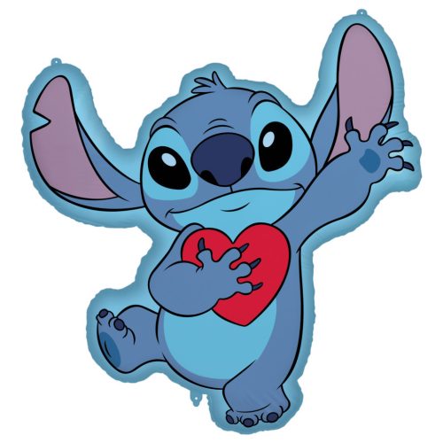 Disney Lilo és Stitch, A csillagkutya Heart fólia lufi 86 cm
