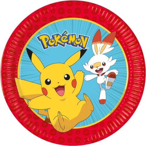 Pokémon Next Generation papírtányér 8 db-os 23 cm FSC