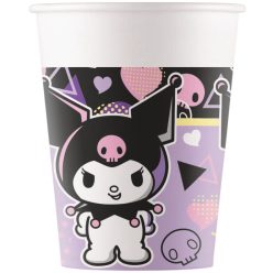 Hello Kitty Kuromi Pop Art papír pohár 8 db-os 200 ml FSC