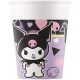Hello Kitty Kuromi Pop Art papír pohár 8 db-os 200 ml FSC