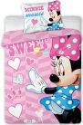 Disney Minnie Sweet gyerek, ovis ágyneműhuzat 100×135cm, 40×60 cm