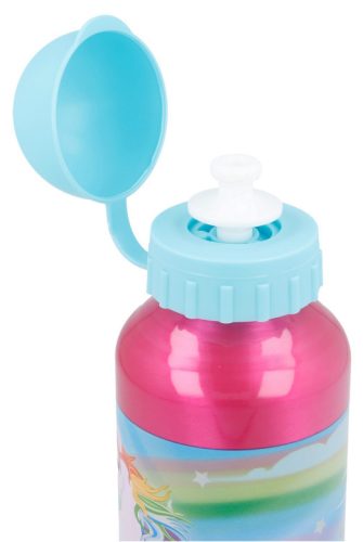 Unikornis Rainbow alumínium kulacs ivókupakkal 400 ml