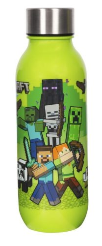 Minecraft Crafting műanyag kulacs csavaros kupakkal 640 ml