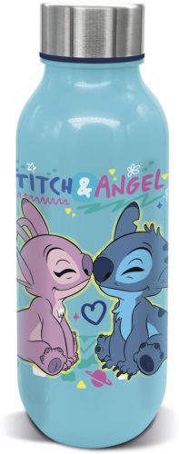 Disney Lilo és Stitch, A csillagkutya Love műanyag kulacs csavaros kupakkal 640 ml