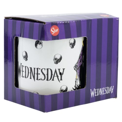 Wednesday Nevermore porcelán bögre 325 ml (11 oz) Díszdobozban