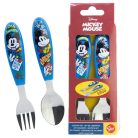 Disney Mickey True Champions fém ergo evőeszköz készlet - 2 darabos