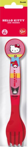 Hello Kitty and Friends műanyag evőeszköz készlet - 2 darabos