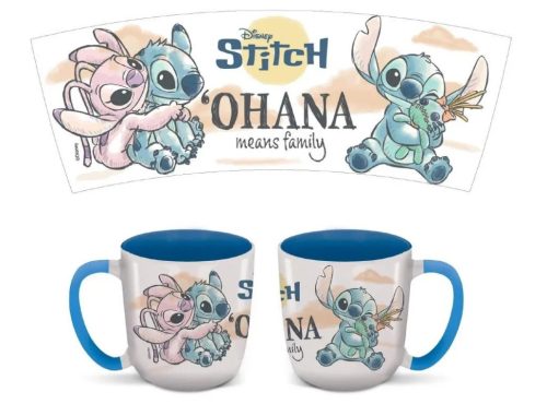 Disney Lilo és Stitch, A csillagkutya Ohana Elite porcelán bögre 380 ml (13 oz) Díszdobozban